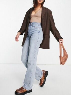 Topshop Kort Straight Jean